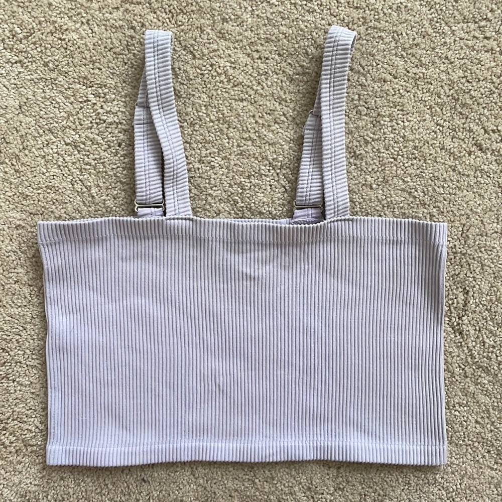 Pale Purple Crop-Top